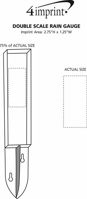 4imprint.com: Double Scale Rain Gauge 156061