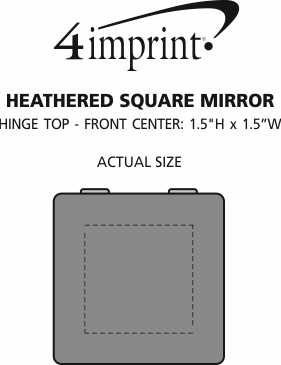 Imprint Area of Heathered Square Mirror
