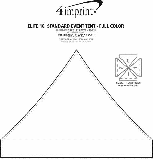 4imprint.com: Elite 10' Standard Event Tent - Full Color 156152-FC