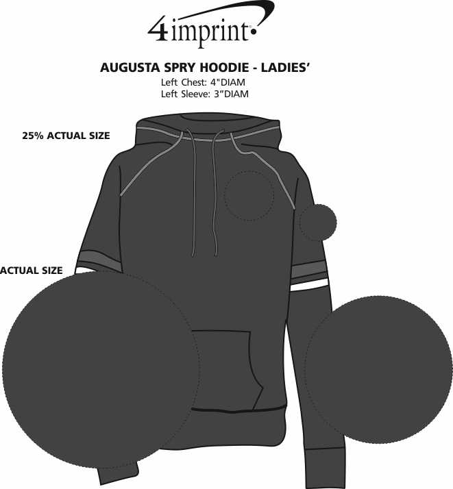 augusta ladies spry hoodie