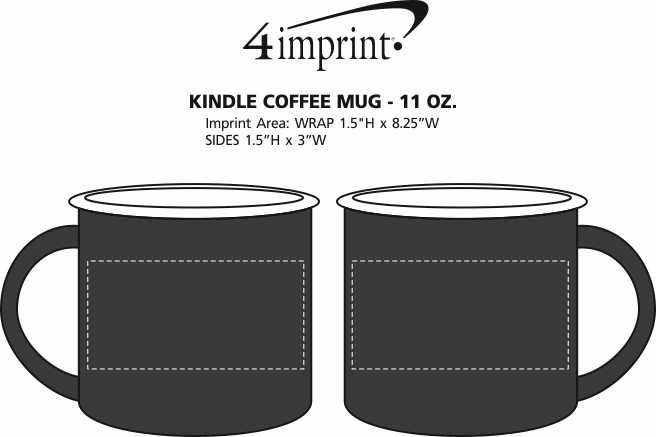 Imprint Area of Kindle Coffee Mug - 11 oz.
