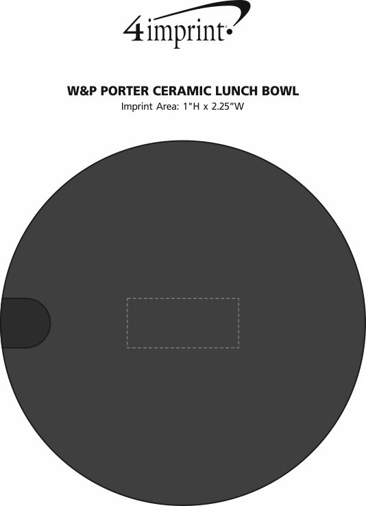 Imprint Area of W&P Porter Ceramic Lunch Bowl