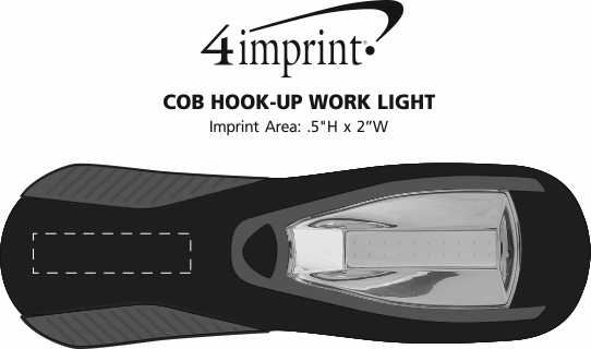 Imprint Area of COB Hook-Up Work Light