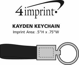 Imprint Area of Kayden Keychain