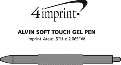 Imprint Area of Alvin Soft Touch Gel Pen