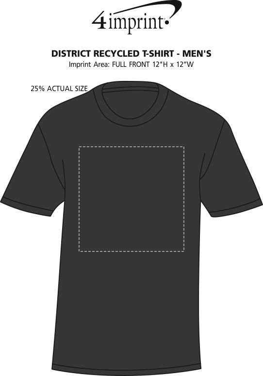 Imprint Area of District Recycled T-Shirt - Men's