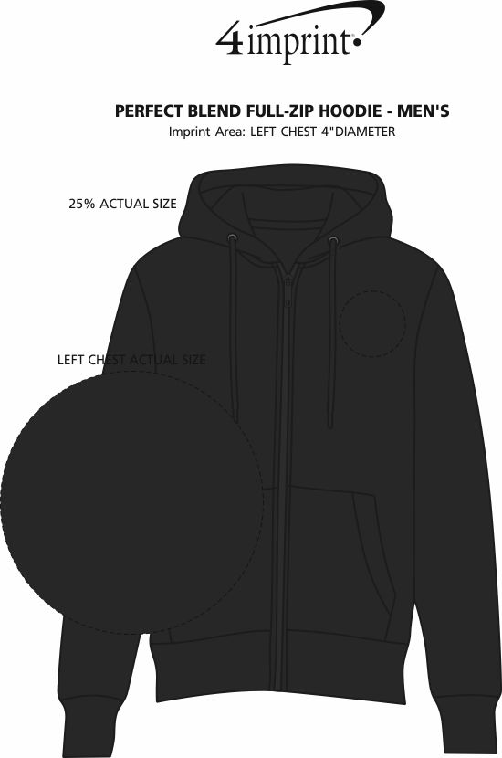 Imprint Area of Perfect Blend Full-Zip Hoodie - Men's