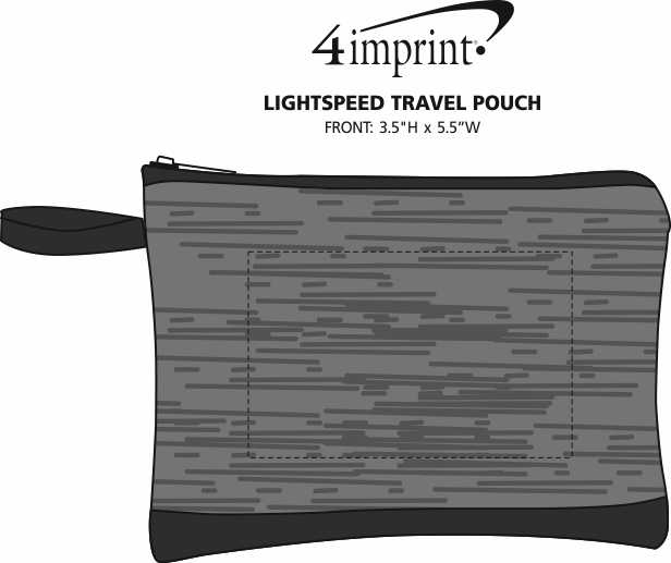 Imprint Area of Lightspeed Travel Pouch