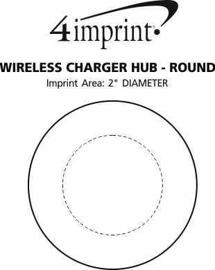 Imprint Area of Wireless Charger Hub - Round