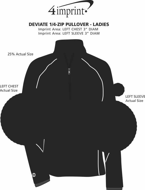 4imprintcom deviate 14 zip pullover ladies 156915 l