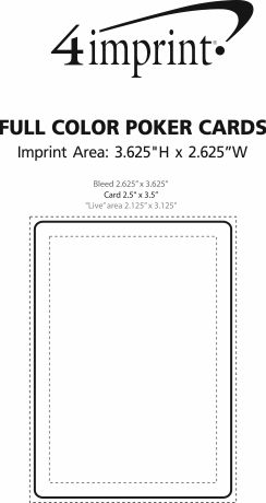 Imprint Area of Playing Cards