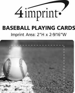 Imprint Area of Baseball Playing Cards