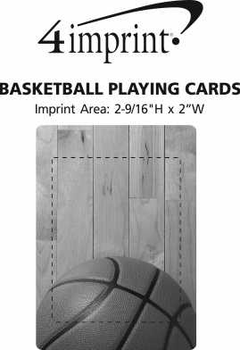 Imprint Area of Basketball Playing Cards