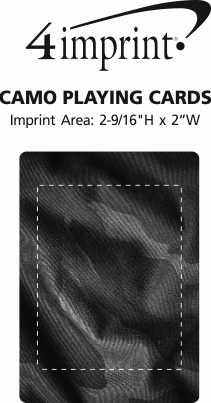 Imprint Area of Camo Playing Cards