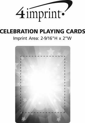 Imprint Area of Celebration Playing Cards