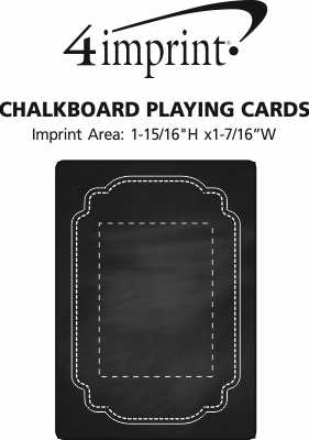 Imprint Area of Chalkboard Playing Cards