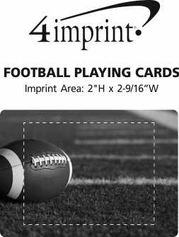 Imprint Area of Football Playing Cards