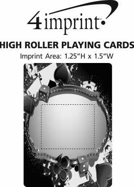 Imprint Area of High Roller Playing Cards