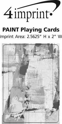 Imprint Area of Paint Playing Cards