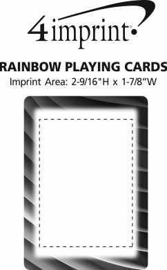 Imprint Area of Rainbow Playing Cards