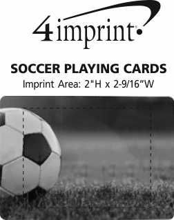 Imprint Area of Soccer Playing Cards
