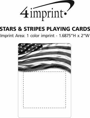 Imprint Area of Stars & Stripes Playing Cards