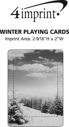 Imprint Area of Winter Playing Cards