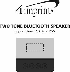 Imprint Area of Two Tone Bluetooth Speaker