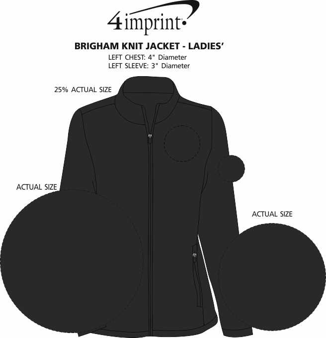 Imprint Area of Brigham Knit Jacket - Ladies'