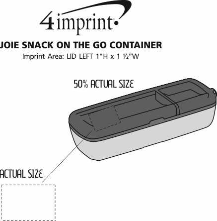 Imprint Area of Joie Snack On the Go Container