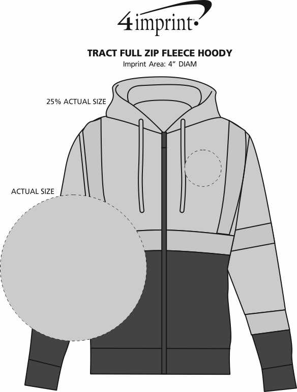 Imprint Area of Tract Full-Zip Fleece Hoody