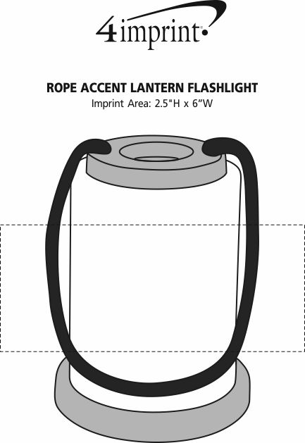 Imprint Area of Rope Accent Lantern Flashlight