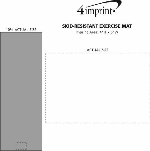 Imprint Area of Skid-Resistant Exercise Mat