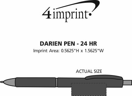 Imprint Area of Darien Pen - 24 hr