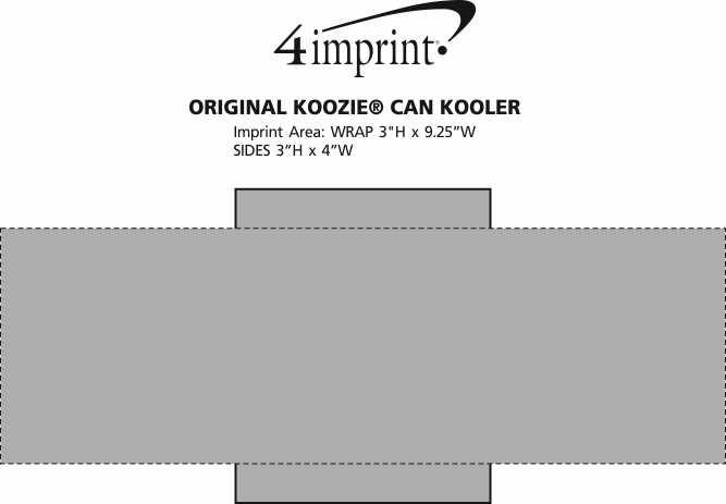 Imprint Area of Original Koozie® Can Kooler