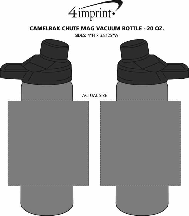 Imprint Area of CamelBak Chute Mag Vacuum Bottle - 20 oz.