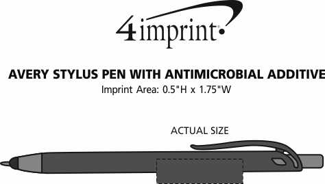 Imprint Area of Avery Stylus Pen