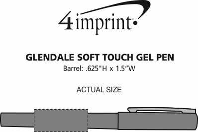 Imprint Area of Glendale Soft Touch Gel Pen