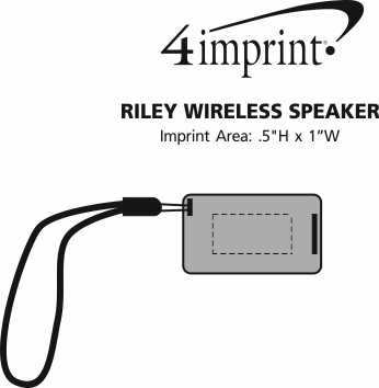 Imprint Area of Riley Wireless Speaker