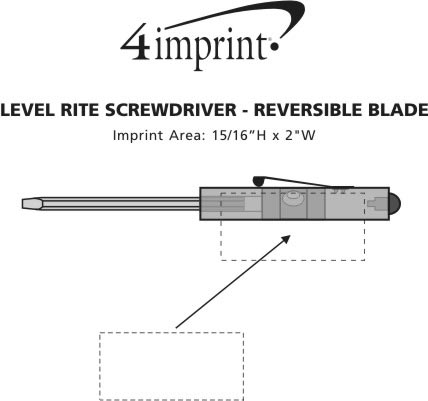 Imprint Area of Level-Rite Screwdriver - Reversible Blade