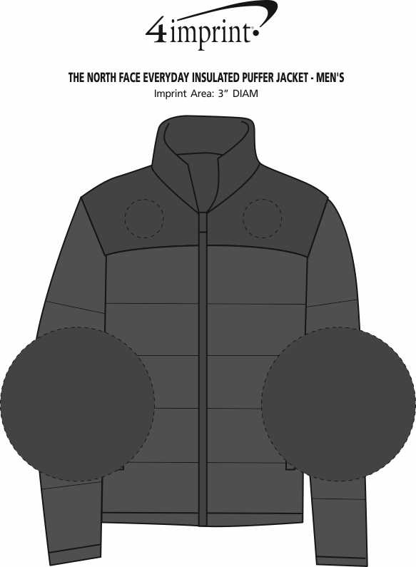 Imprint Area of The North Face Everyday Insulated Puffer Jacket - Men's
