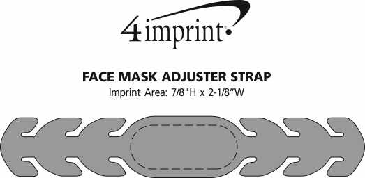 Imprint Area of Face Mask Adjuster Strap