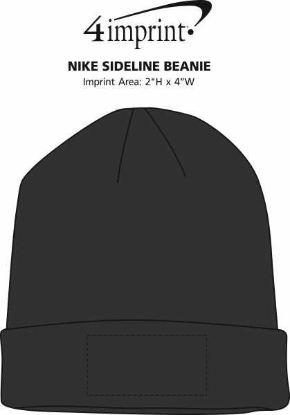 Imprint Area of Nike Cuffed Team Beanie