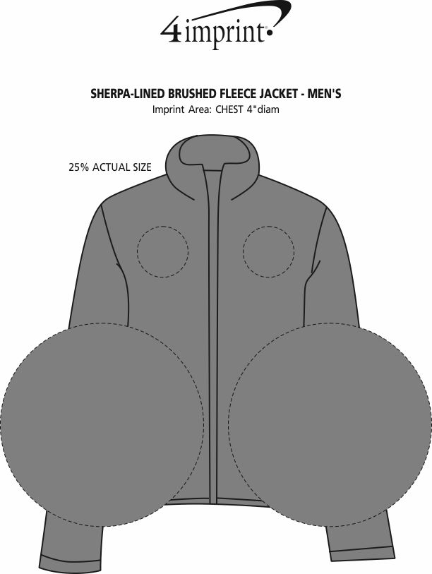 Sherpa-Lined Brushed Fleece Jacket 