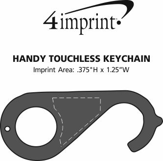 Imprint Area of Handy Touchless Keychain