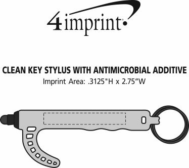 Imprint Area of Clean Key Stylus with Antimicrobial Additive
