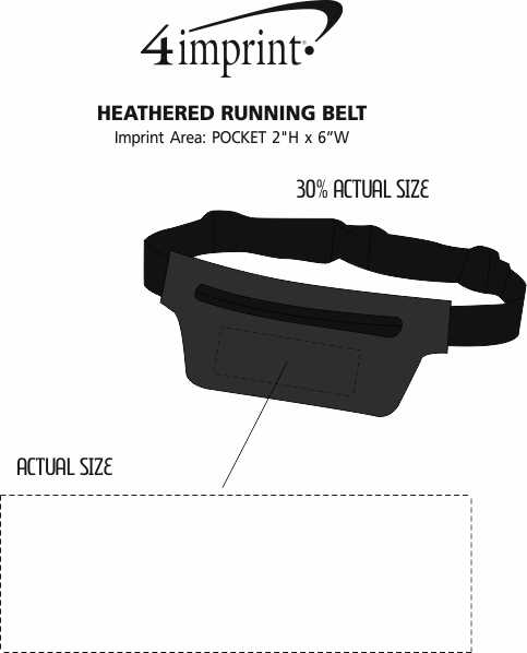 Imprint Area of Heathered Running Belt