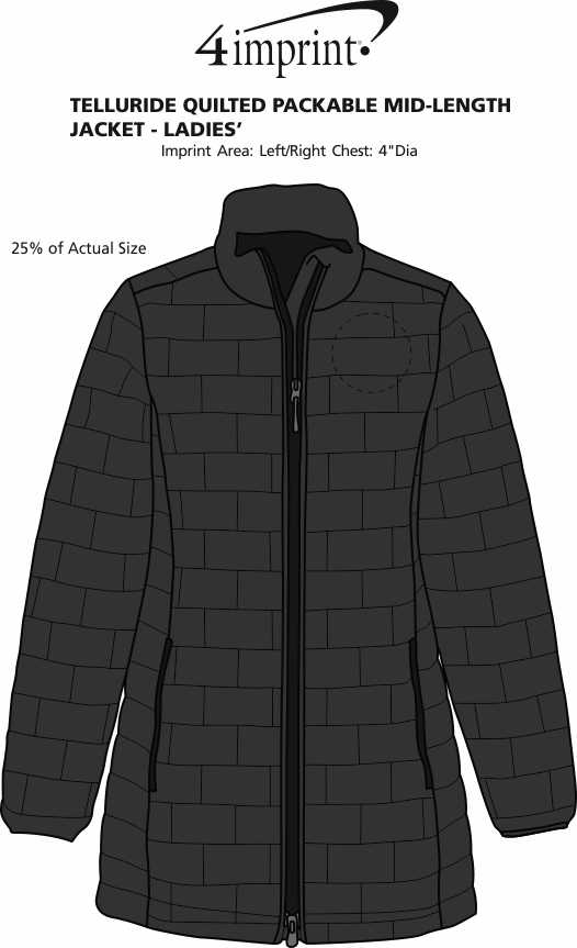 packable mid length jacket