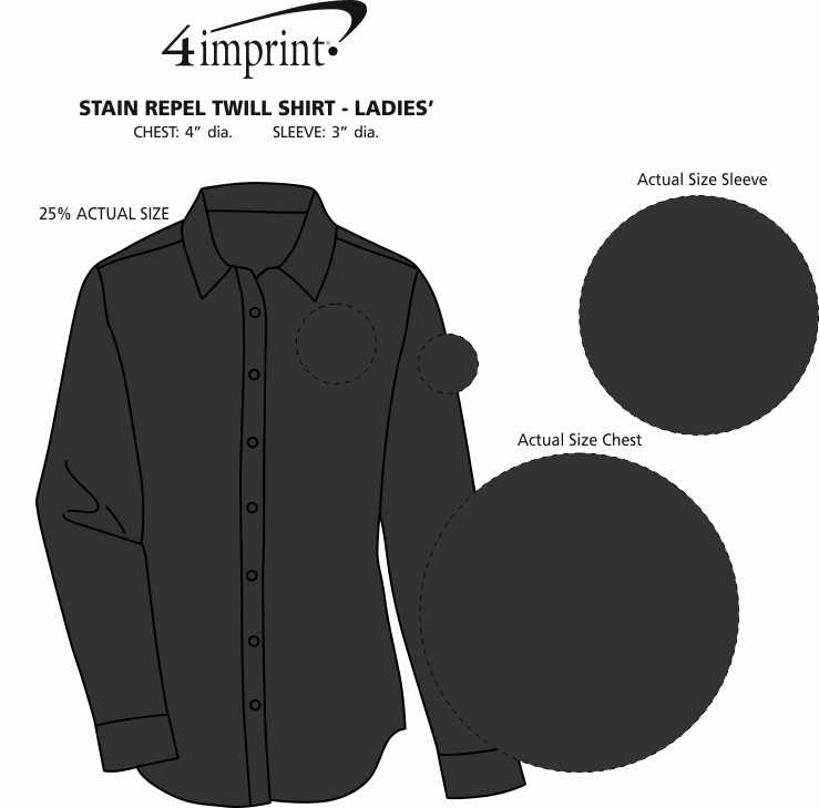 Imprint Area of Stain Repel Twill Shirt - Ladies'