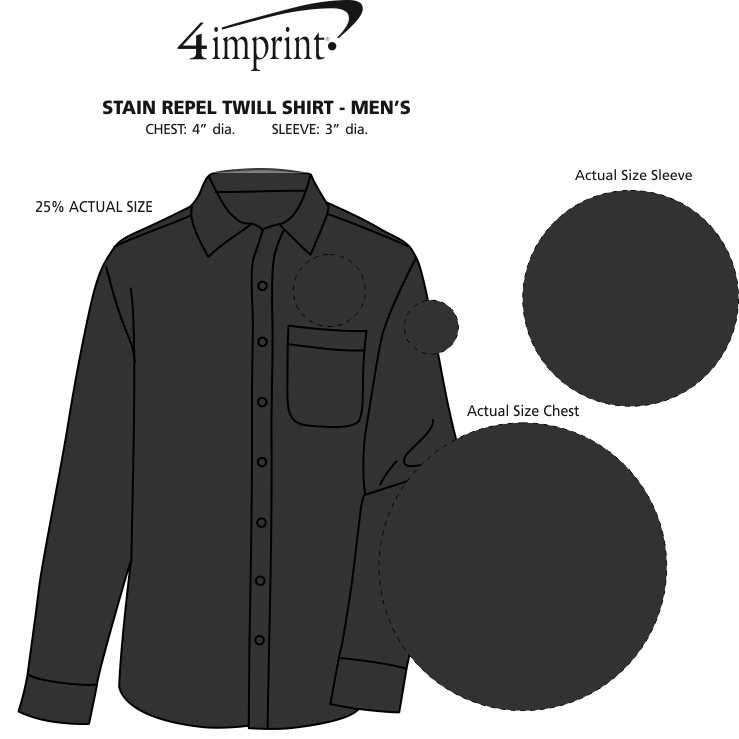 Imprint Area of Stain Repel Twill Shirt - Men's